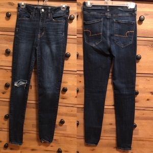 AE super hi rise jeggings